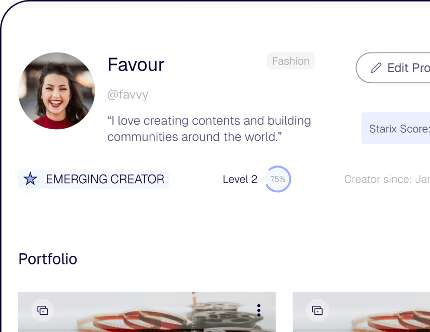 Creator Profile Preview